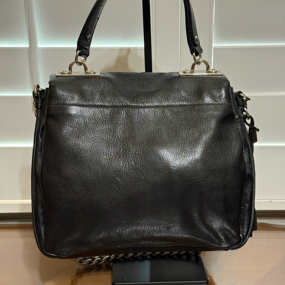 🔥 Sale 🔥- Celine Black Leather Bag with Chain Strap and Lock Set - Picture 7 of 16